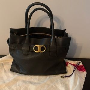 Authentic Tory Burch Gemini Link Leather Tote